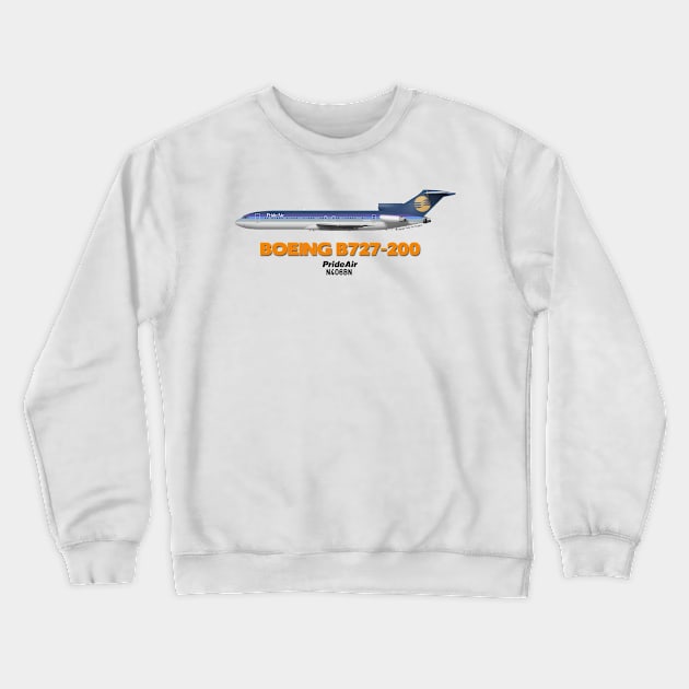 Boeing B727-200 - PrideAir Crewneck Sweatshirt by TheArtofFlying